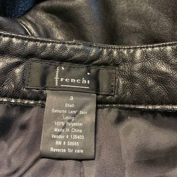 frenchi genuine lamb skin pants - Picture 3 of 3